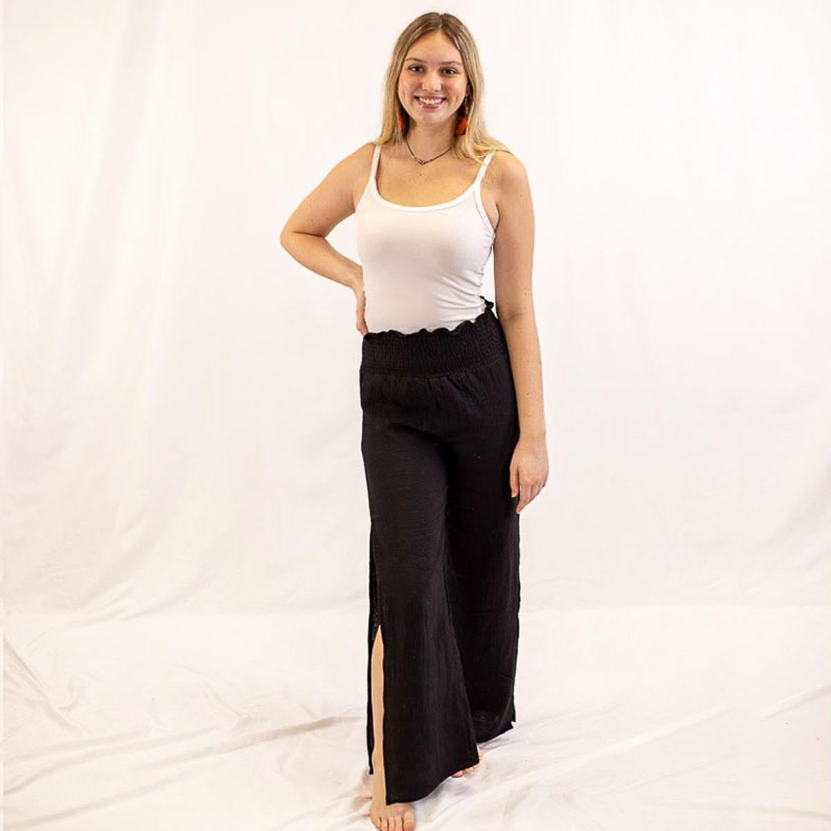 Black Oceanside Coverup Pants – Lucy Rose