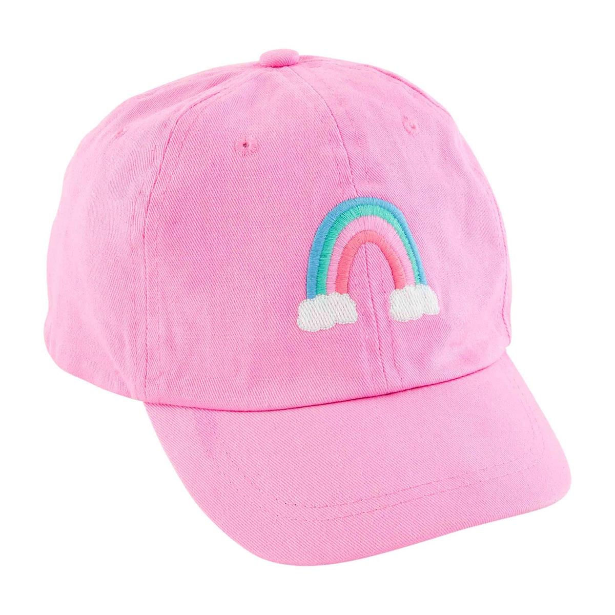 "Go All Out" Adult Rainbow Embroidered Baseball Hat - Adjustable, Low-Profile, Bio-Washed Cotton