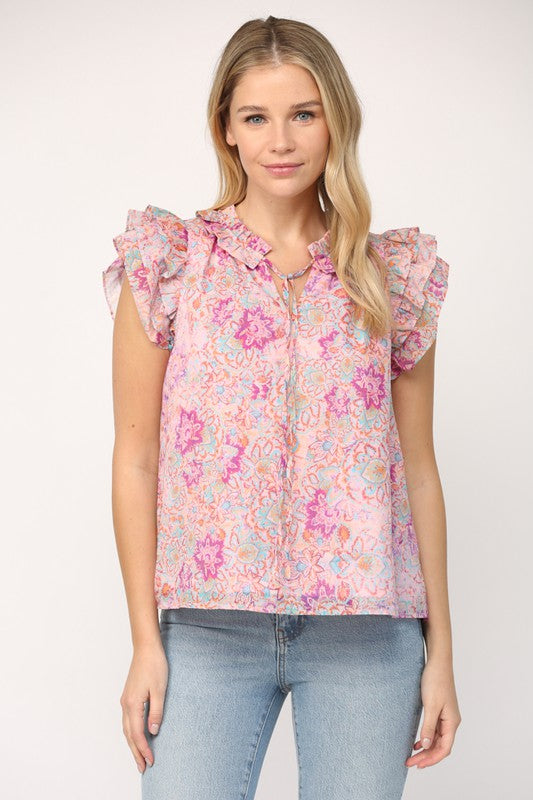 Lilac Natasha Top