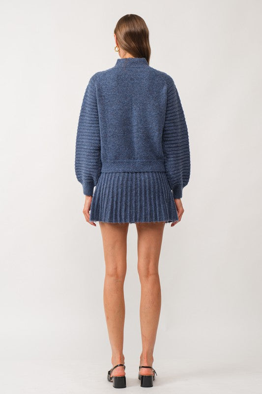 Navy Gabrielle Sweater