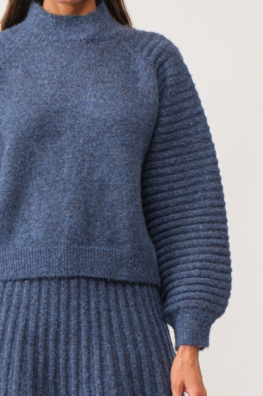 Navy Gabrielle Sweater