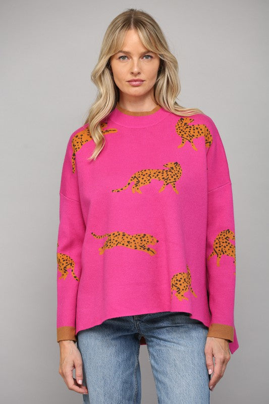 Fuchsia Carey Sweater