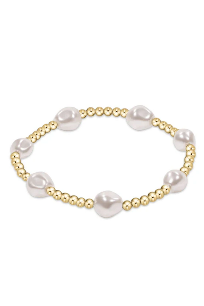 Admire Gem 3mm Gold Bracelet - Pink Opal main image 0