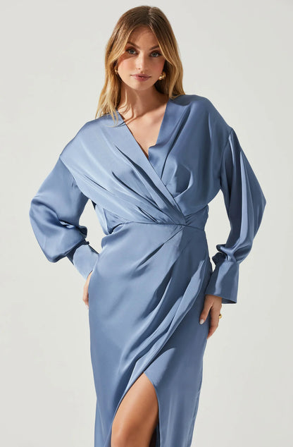 Slate Blue Sadyra Dress