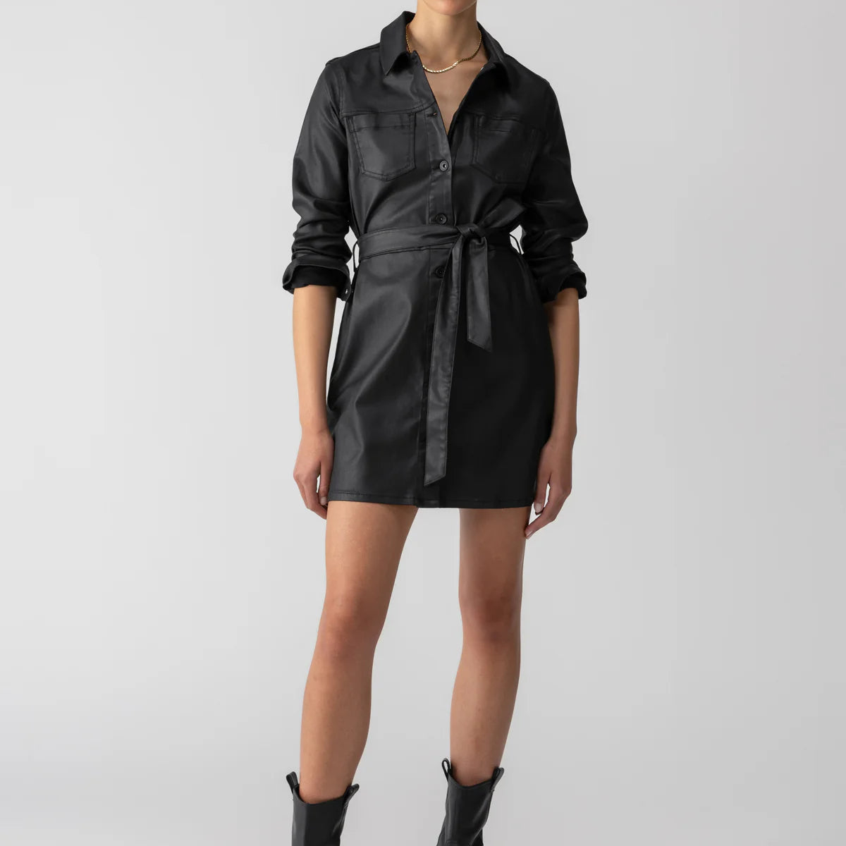 Black Coated Helen Dress – Lucy Rose