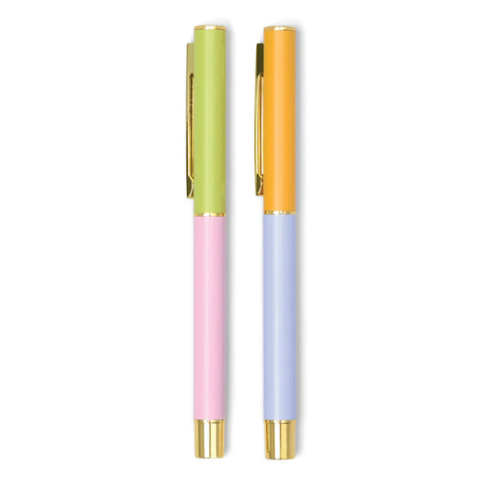 Color Block Pens-Lilac & Cornflower