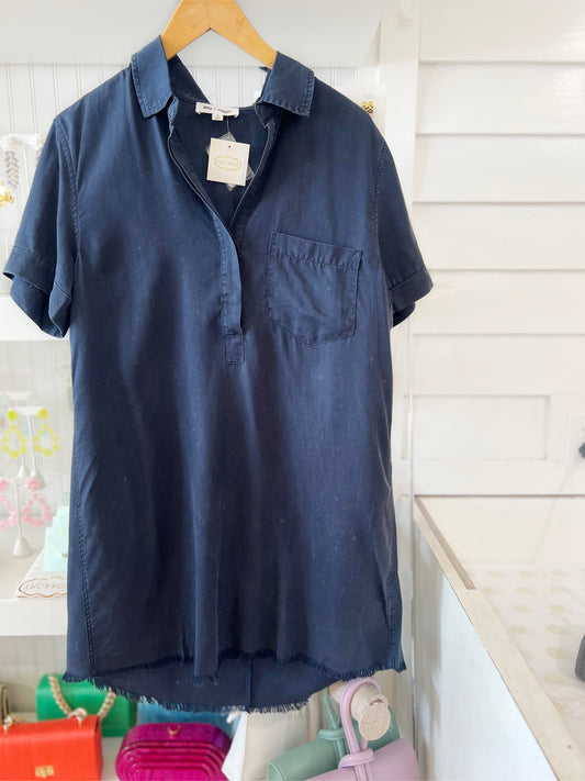 Washed Navy Booker Dress