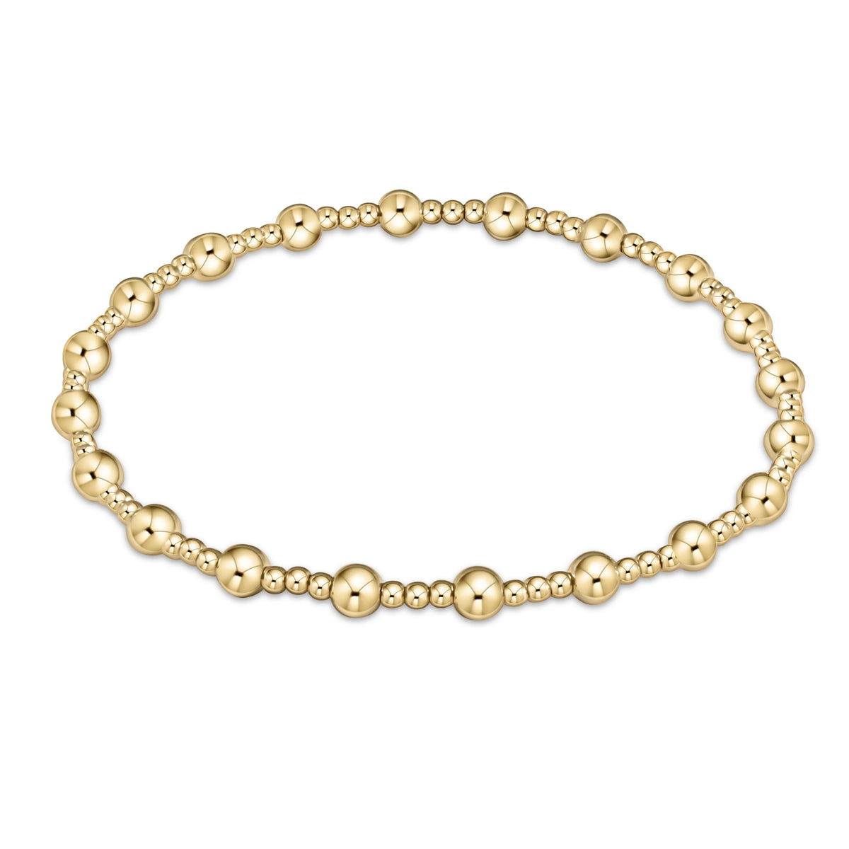 CLASSIC BLISSFUL PATTERN 4MM BEAD BRACELET