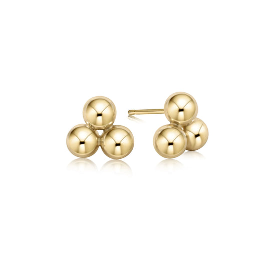 Classic Gold 6mm Cluster Stud