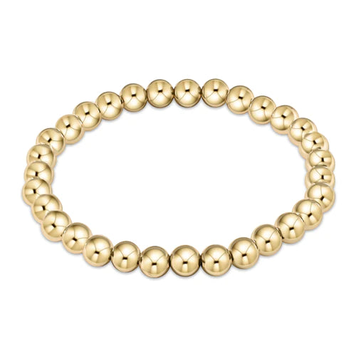 Classic Gold 6mm Bead Bracelet – Lucy Rose