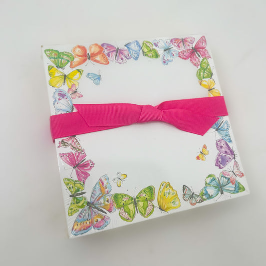 Colorful Butterfly Luxe Notepad