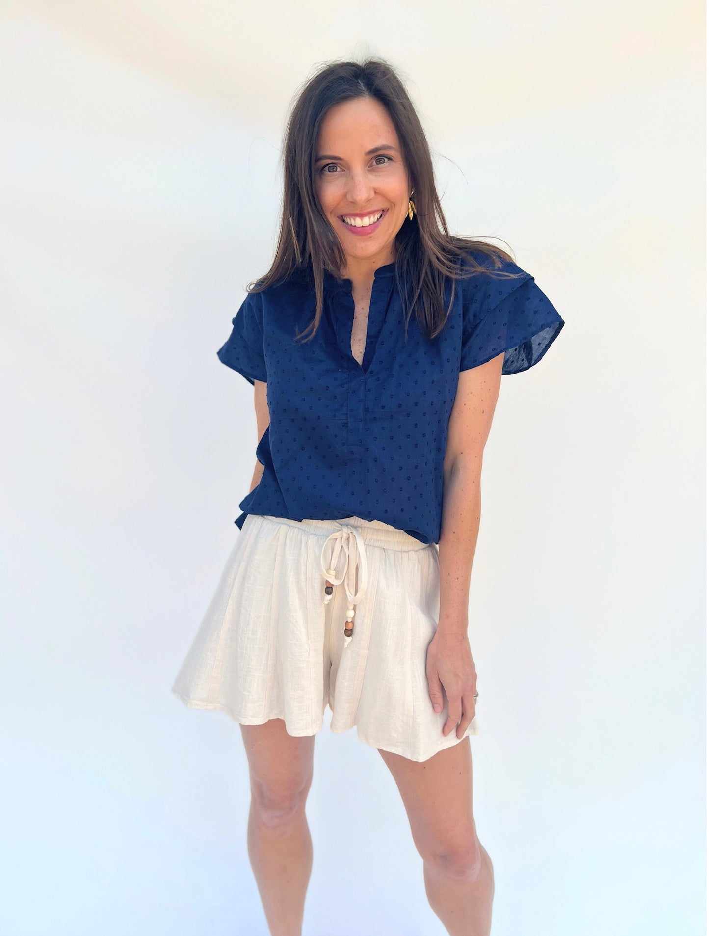Navy Quinn Top
