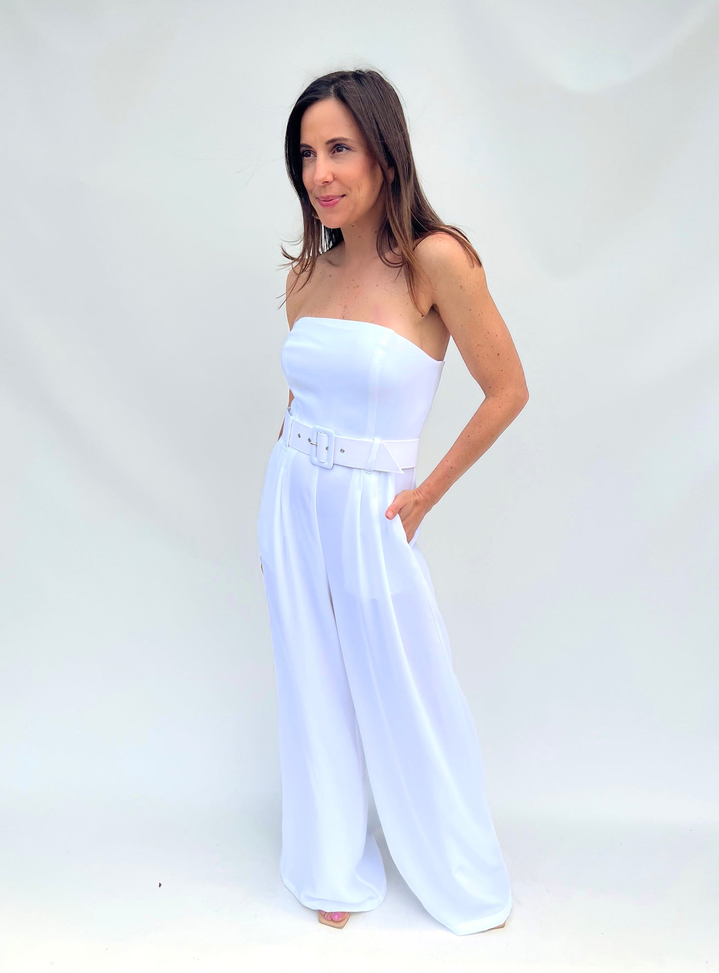 White Selena Jumpsuit