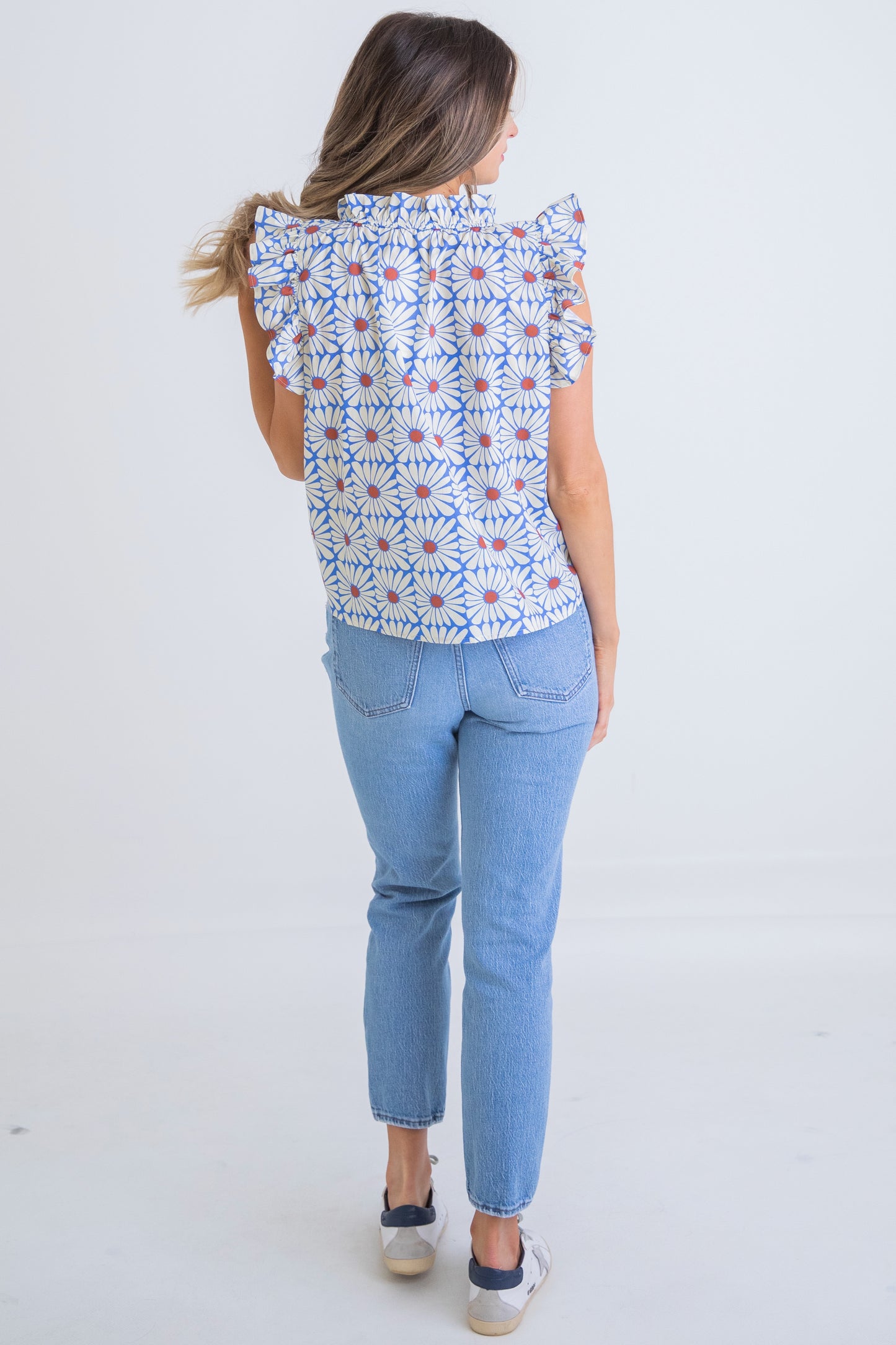 Blue Daisy Top