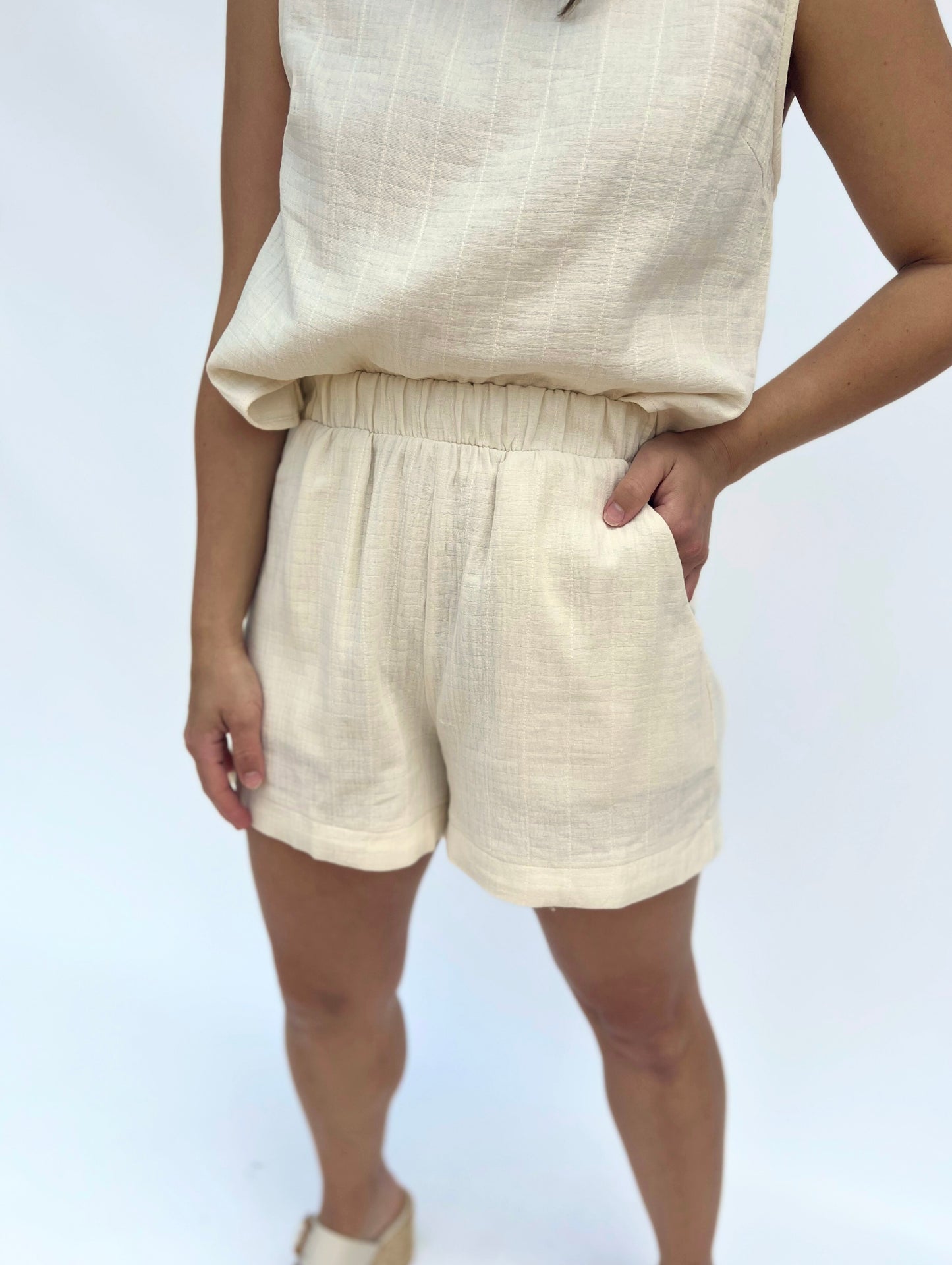 Cream Vienna Shorts