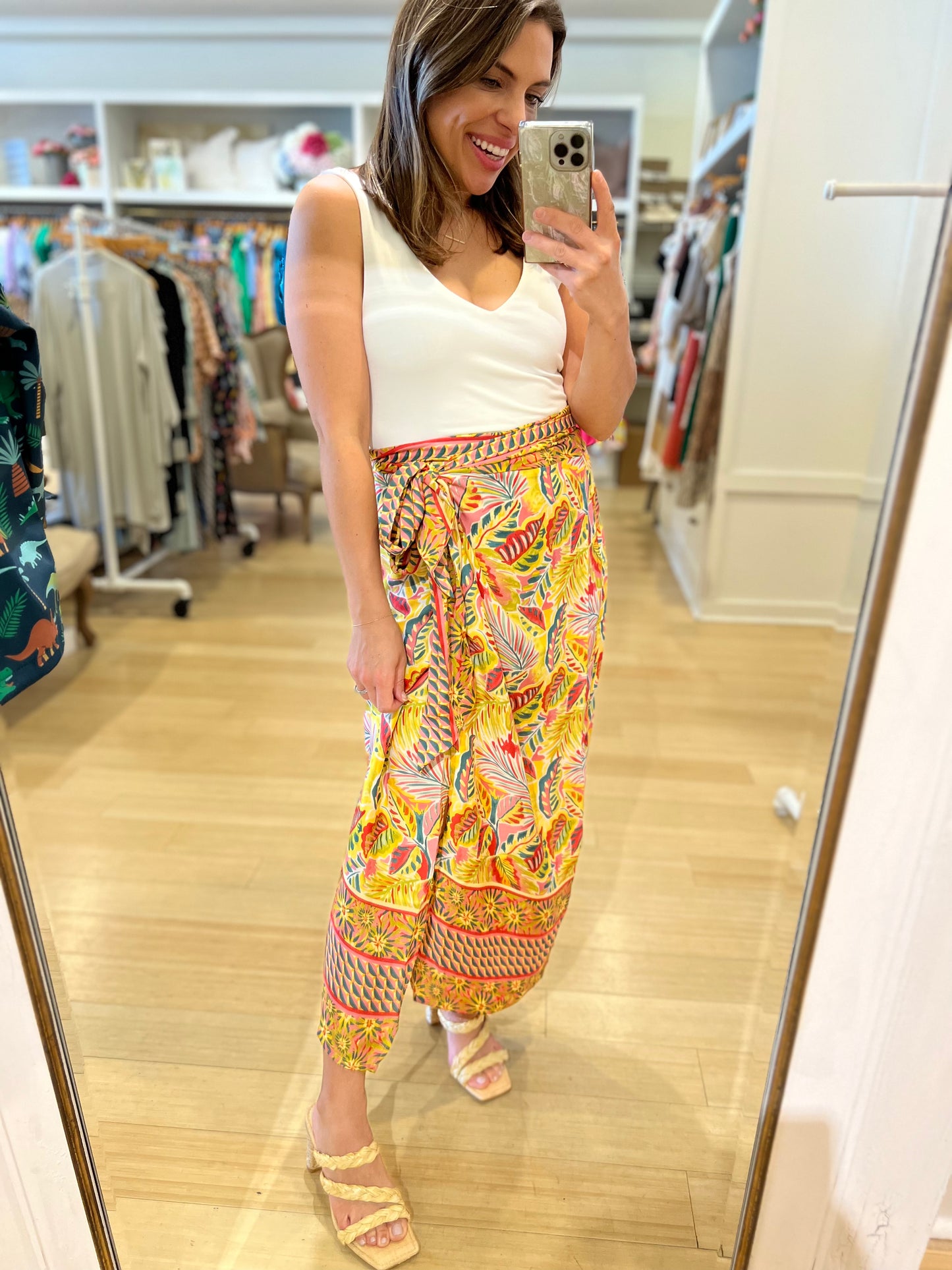 Tropical Pink Ali Wrap Skirt
