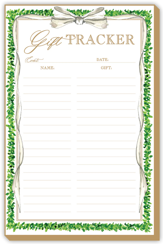 Bridal Gift Tracker Large Luxe Notepad