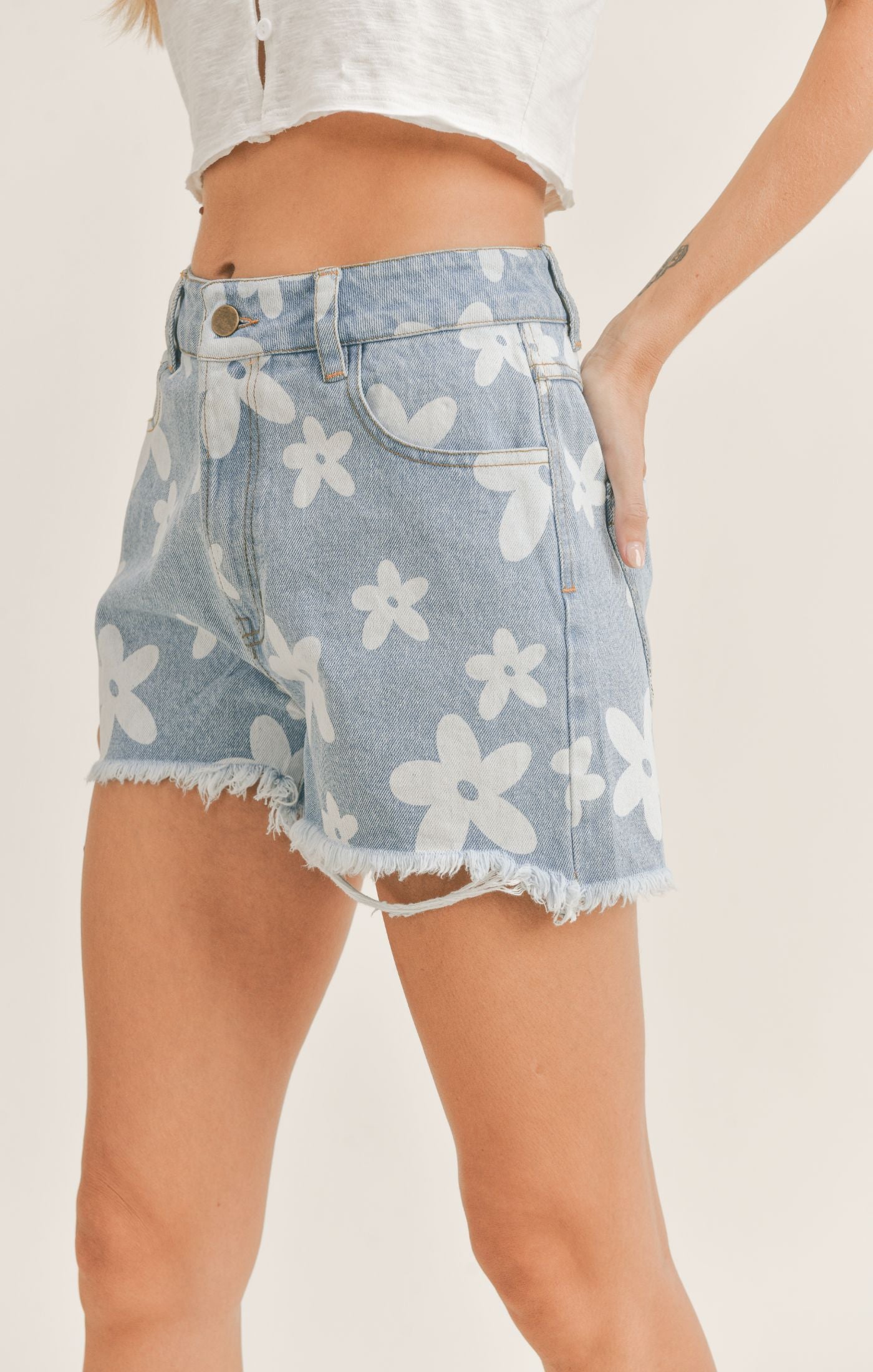 Lt Denim Bea Shorts