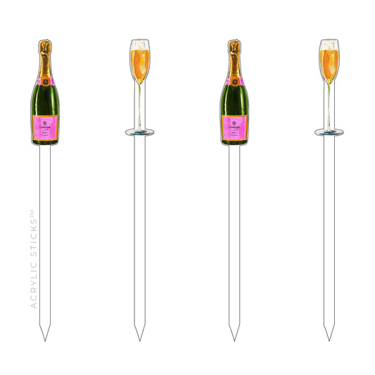 Champagne Toast Acrylic Stir Sticks