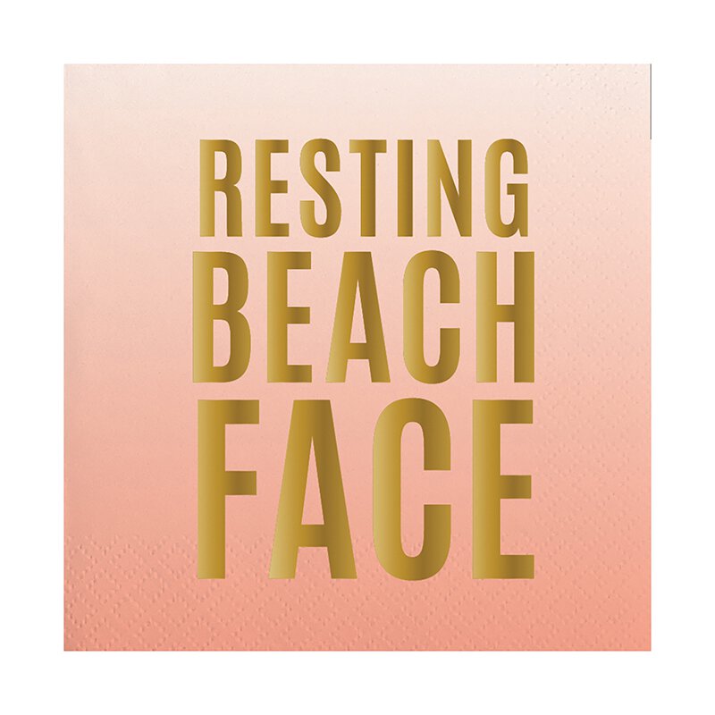 Resting Beach Face Napkins