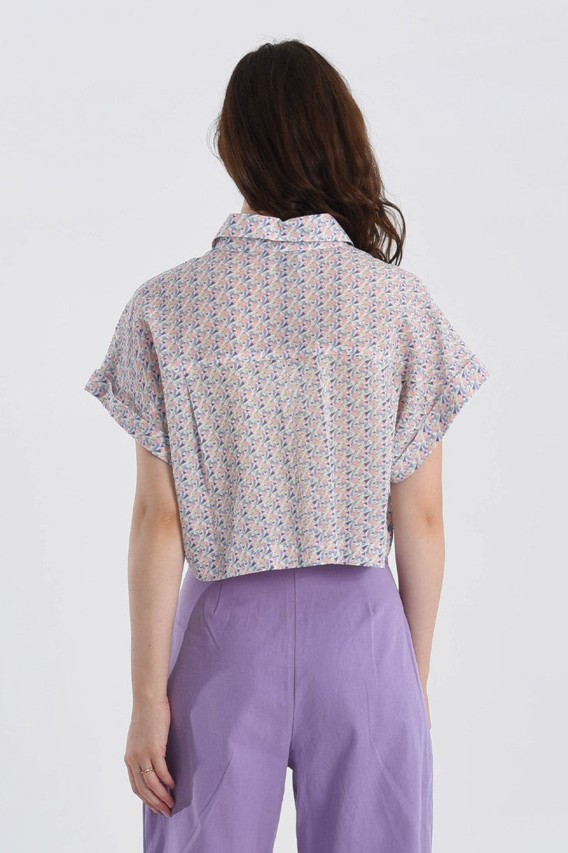 White Martine Cropped Top