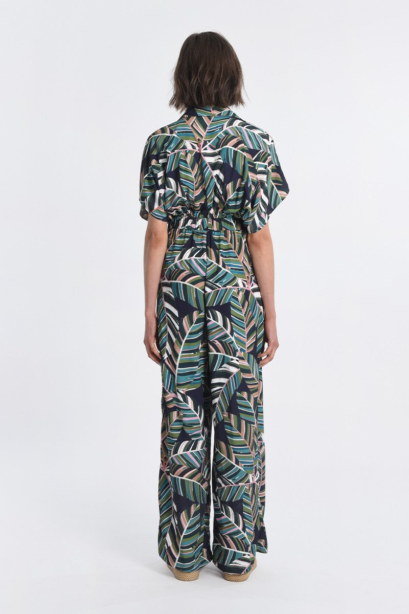 Palm Tie Jumpsuit