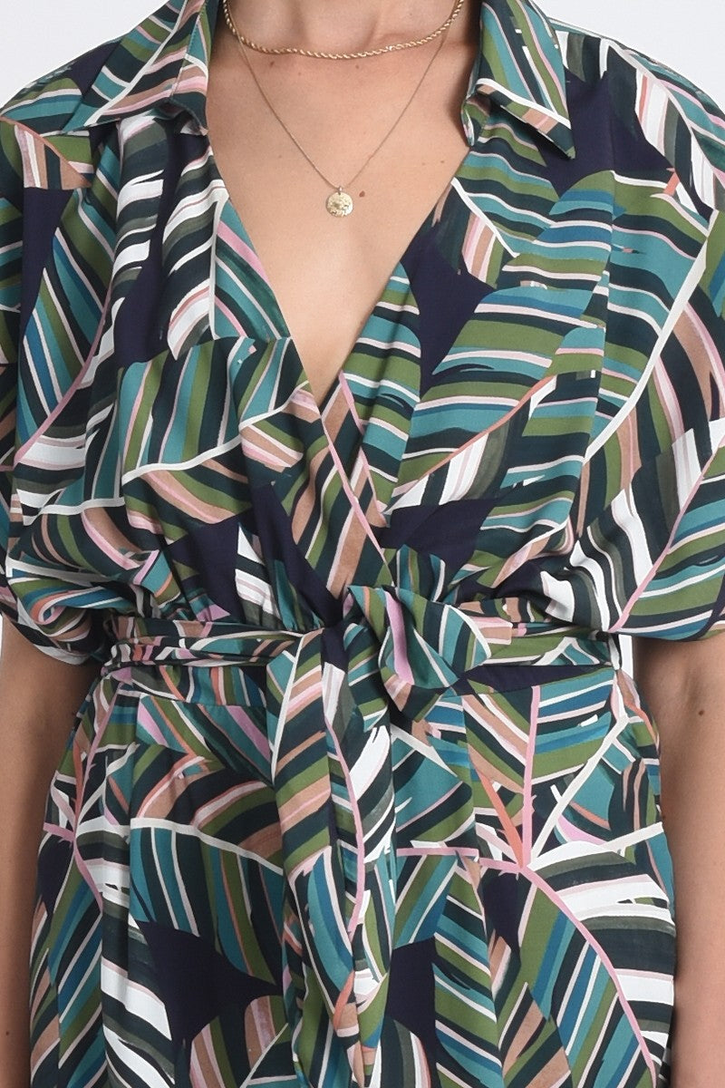 Palm Tie Jumpsuit