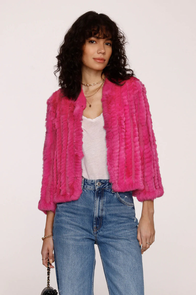 Pangasa Rose Fur Jacket main image 1