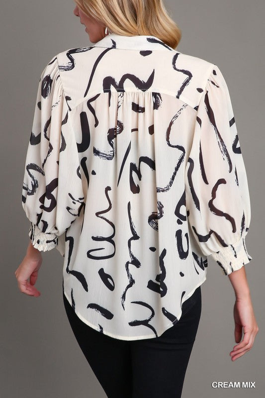 Squiggle Anne Top