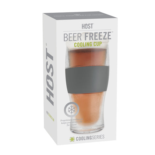 Glass Freeze Beer Glass Set of 2