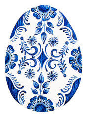 Small Indigo Egg Door Hanger/Stake