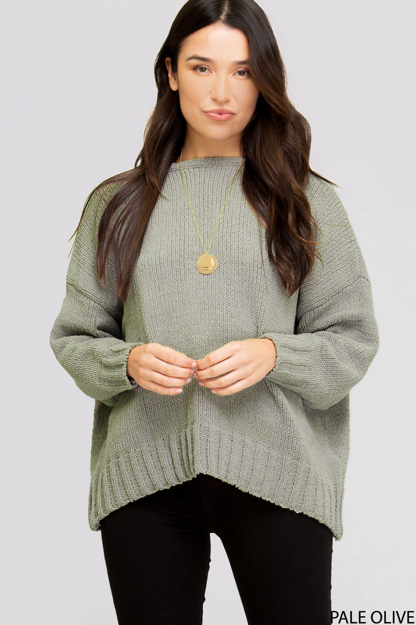 Long Sleeve Open Back Sweater