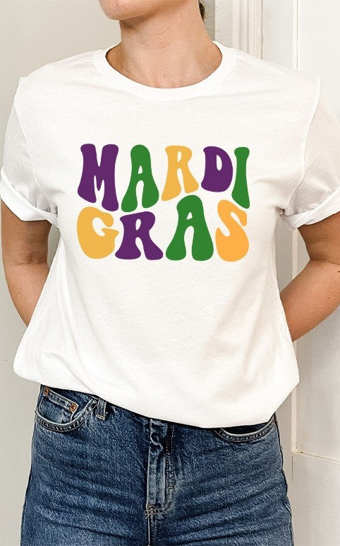 S/S Groovy Mardi Gras Tee