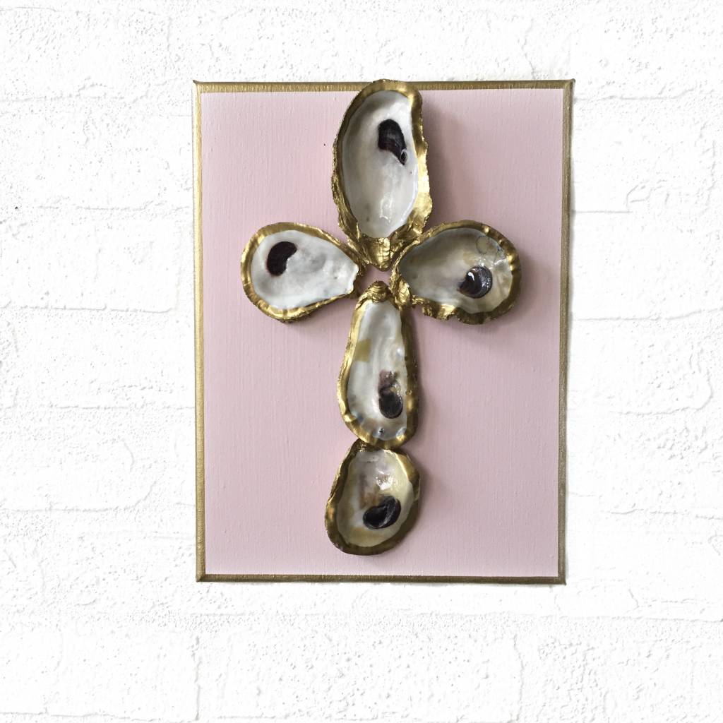 GD-9x12 Oyster Canvas Cross-Pink