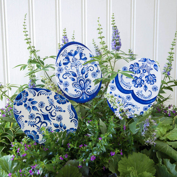 Small Indigo Egg Door Hanger/Stake