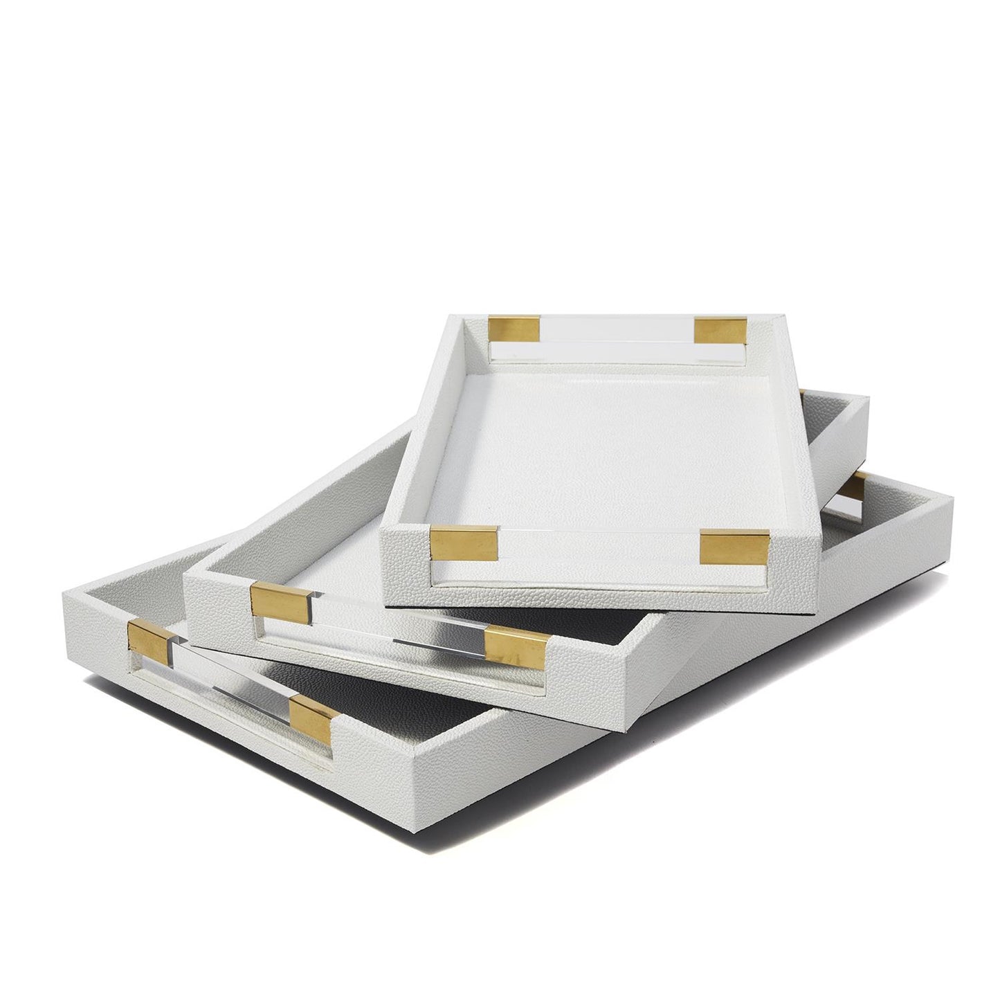 White Stingray Decorative Tray