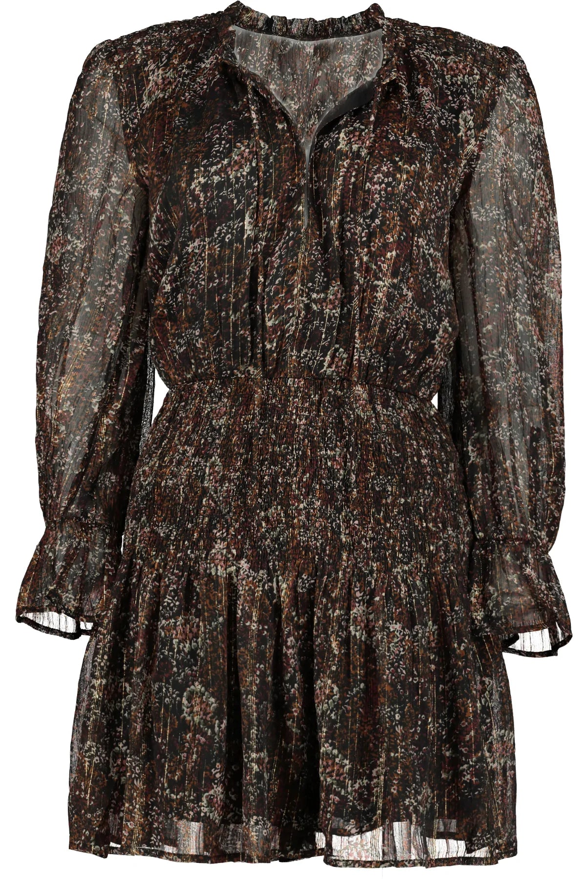 Metallic Floral Boho Marmont Dress