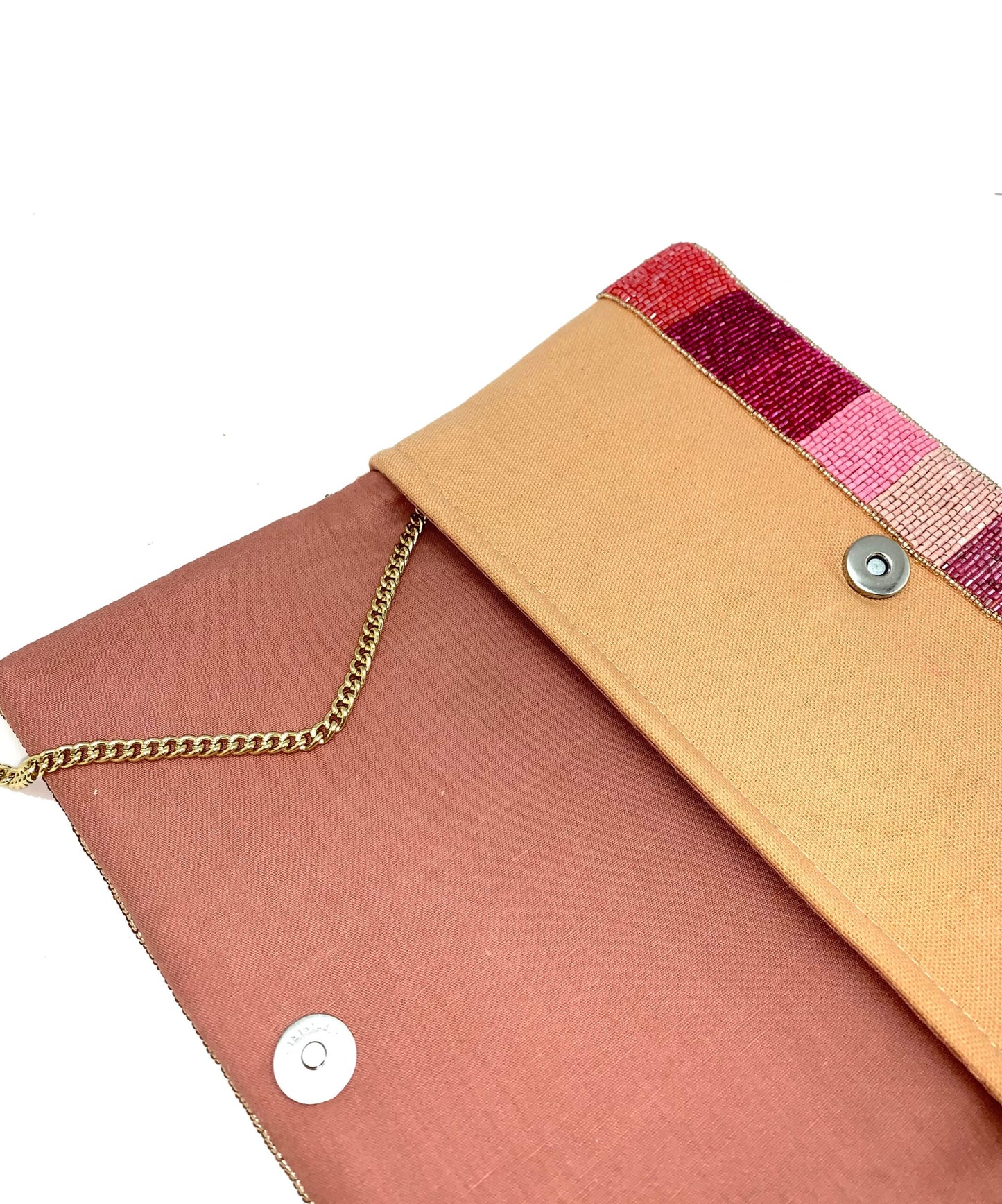 Rosé All Day Beaded Clutch