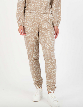 Camel Animal Print Joggers