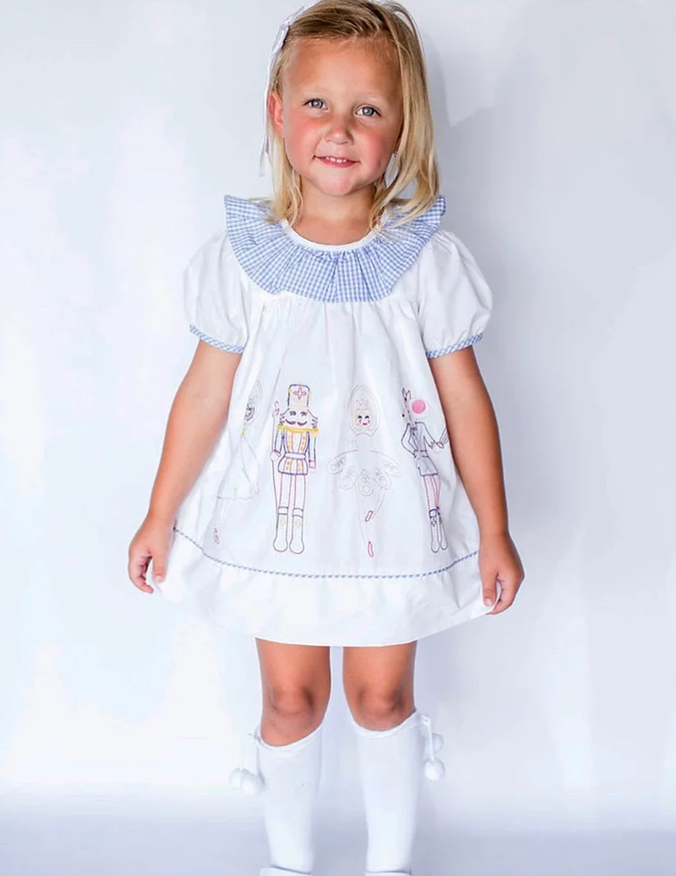 Nutcracker on sale smocked dress