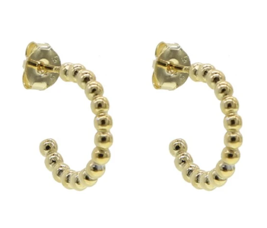 Gold Globe Hoops