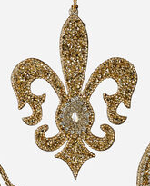 Gold Jewel Fleur-de-Lis Ornament