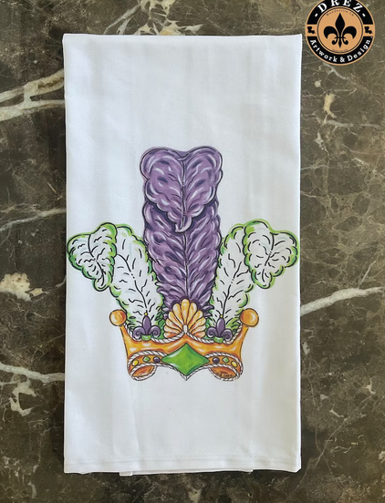 Plume Crown Tea Towel