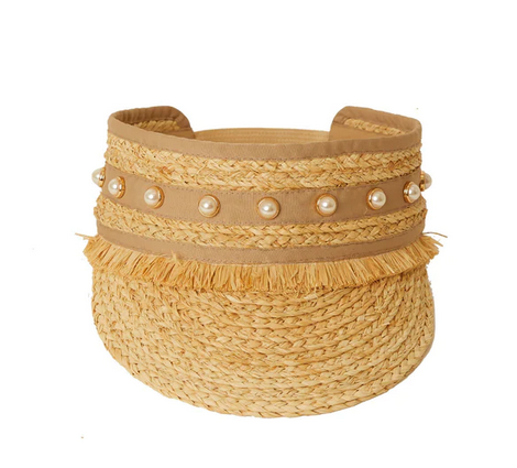 Natural White Bree Pearl Visor