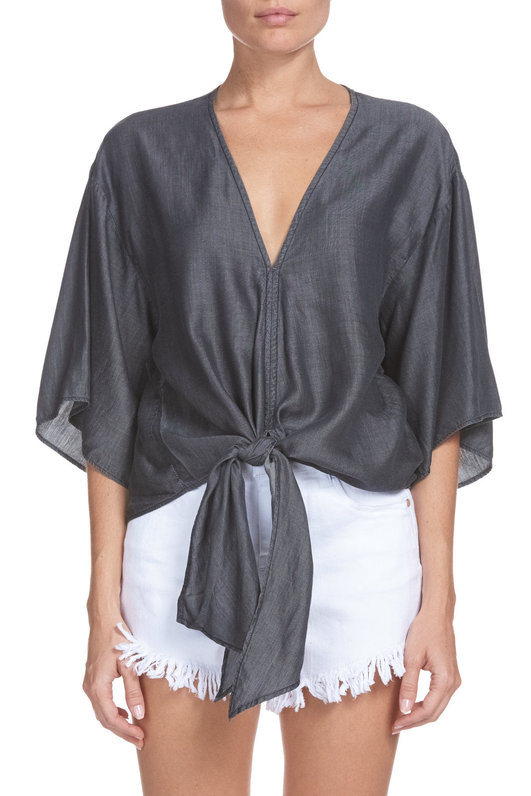 V-Neck Tie Top