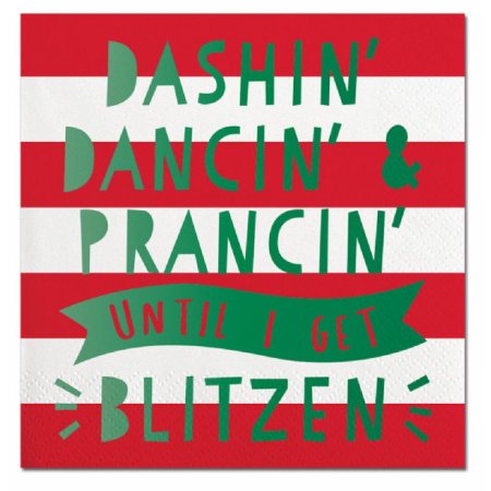Beverage Napkins Get Blitzen