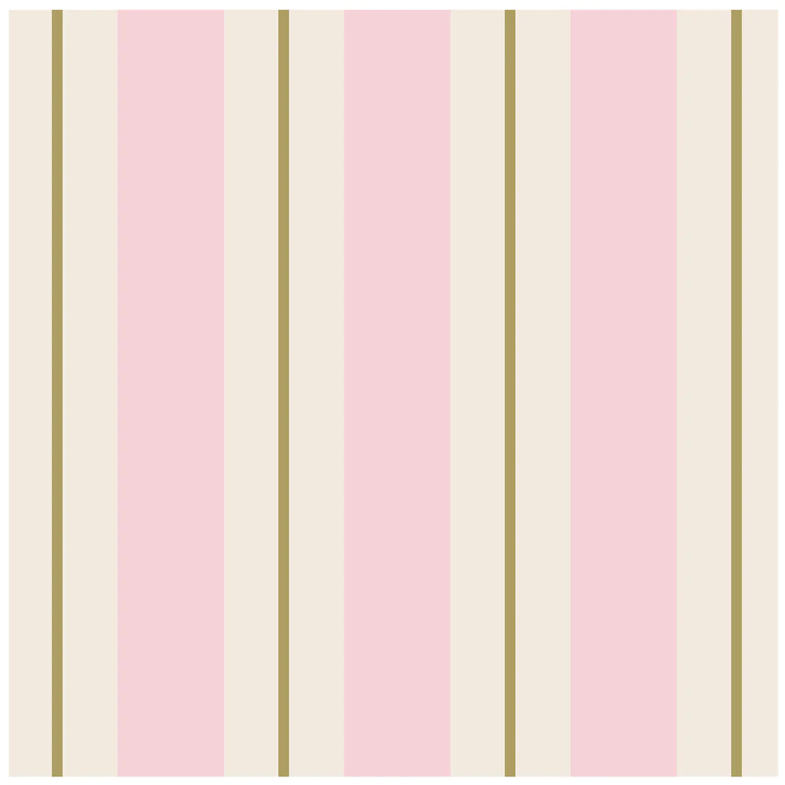 Pink & Gold Awning Cocktail Napkins