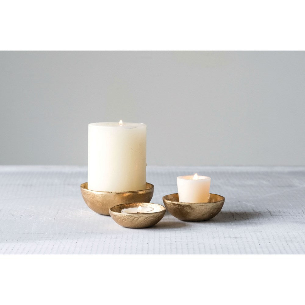 S/3 Round Brass Bowls