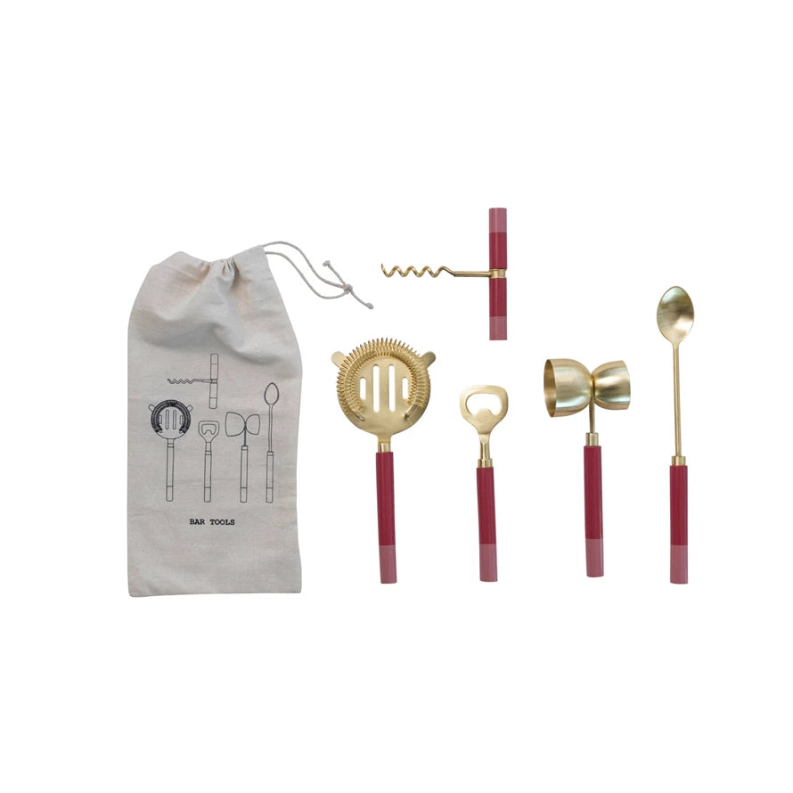 Pink Resin Bar Tools
