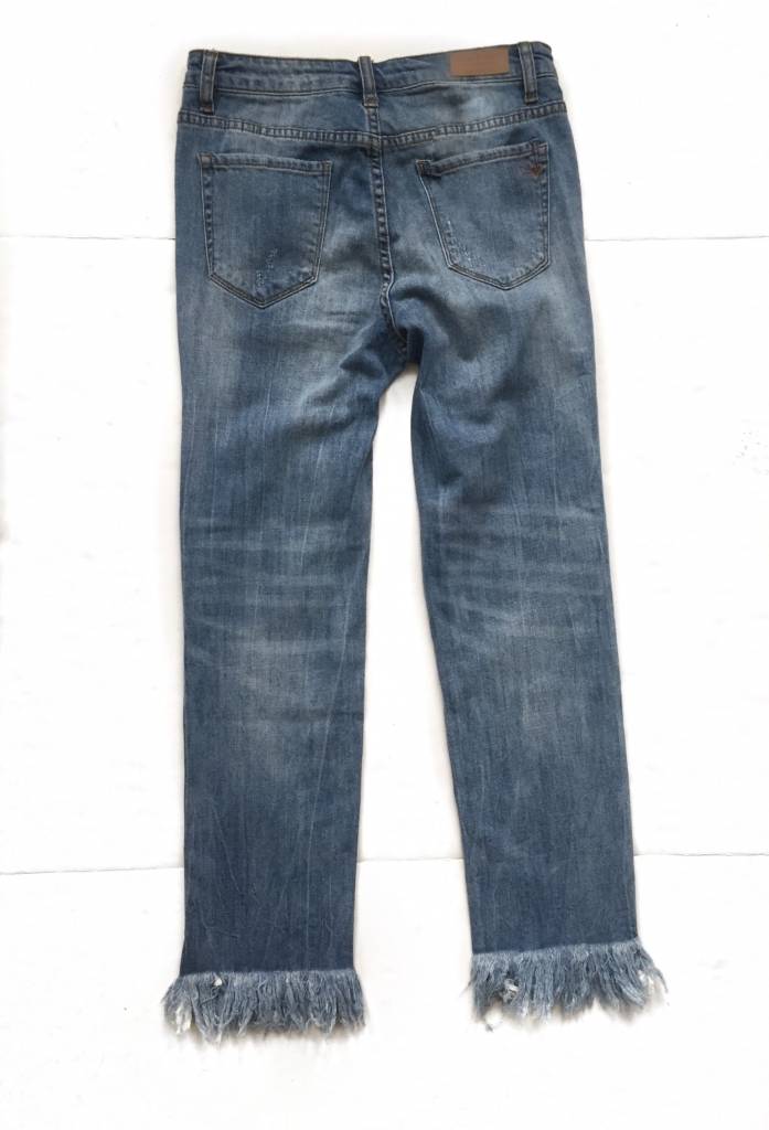 Fringe Denim Jeans